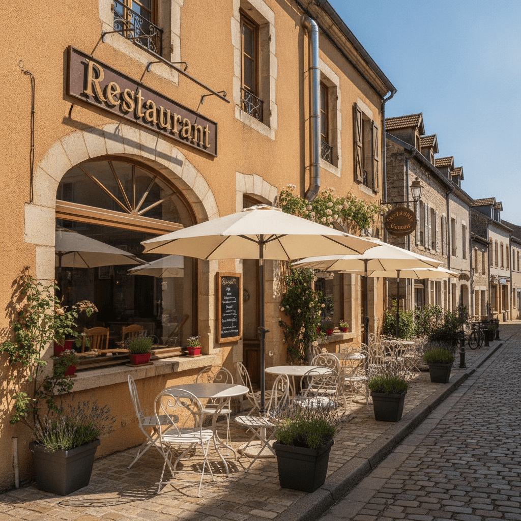 Restaurant à Gimont : terrasse - extraction - Image 1