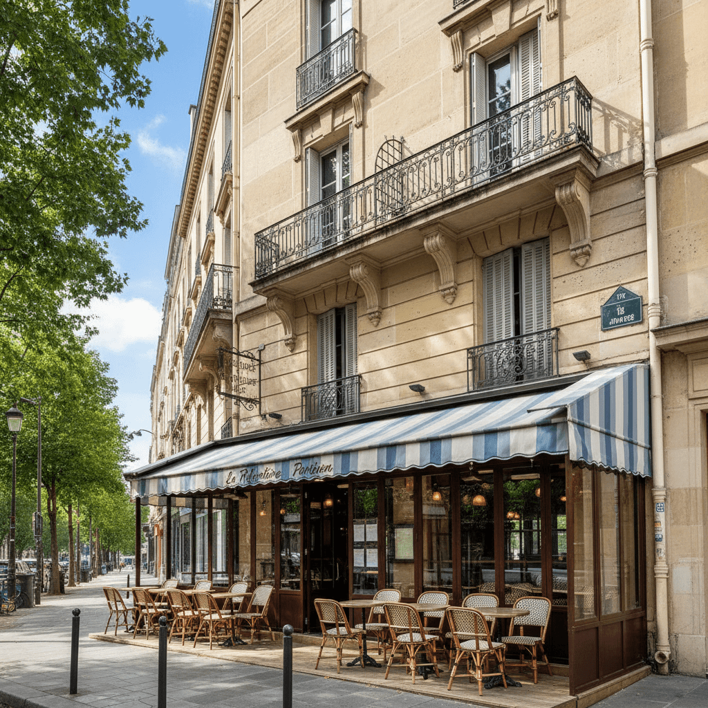 Restaurant spacieux à Paris - 91 m² avec conduit