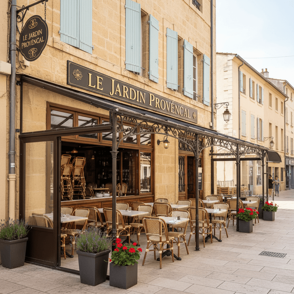 Restaurant à Aix-En-Provence : terrasse - extraction