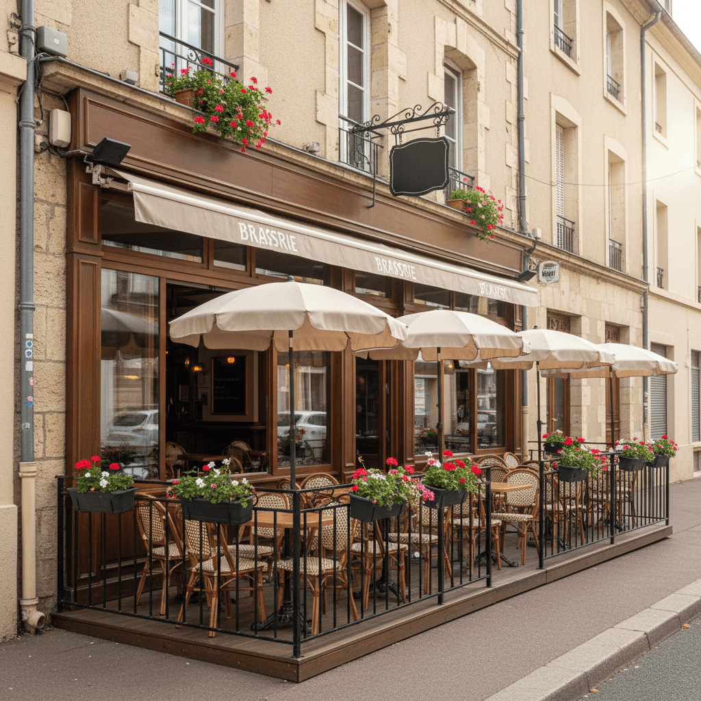 Bar-brasserie à Bourg-En-Bresse : terrasse - licence IV - Image 1
