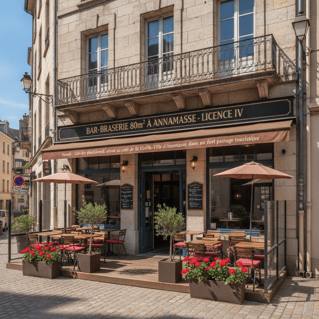 Bar-brasserie 80m² à Annemasse : terrasse - licence IV - Image 1