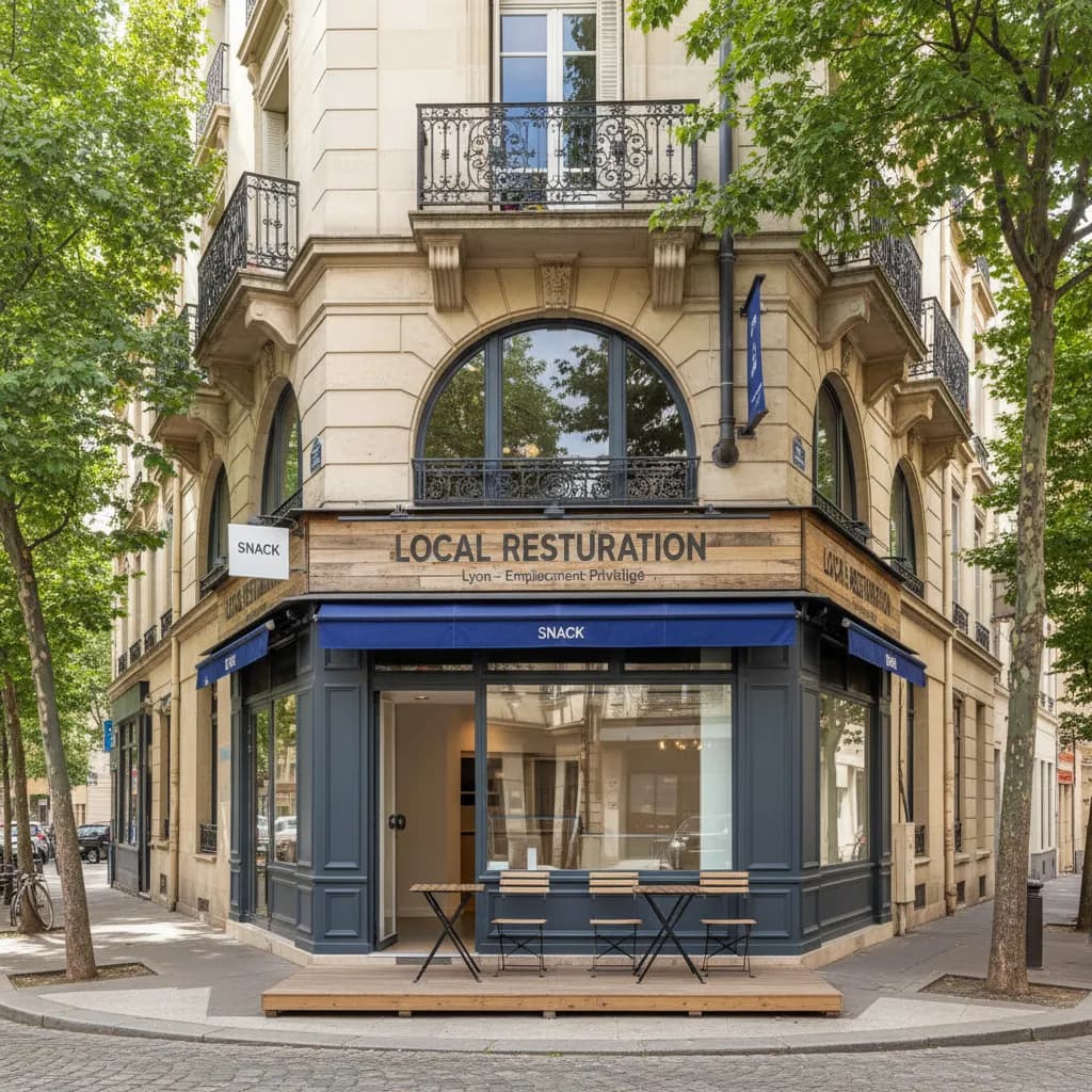 Snack à Lyon : terrasse - licence IV - Image 1