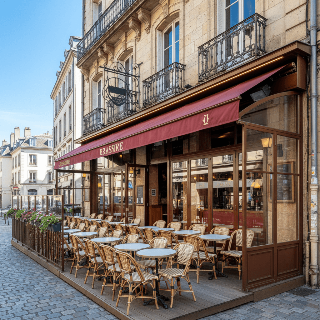 Bar-brasserie 190m² à Grenoble : terrasse - licence IV