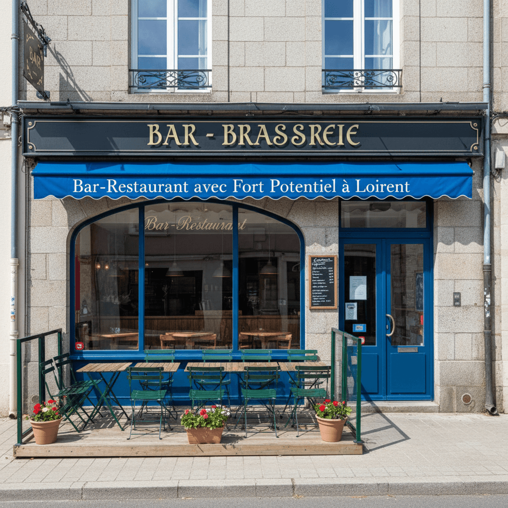 Bar-brasserie à Lorient : terrasse - licence IV - Image 1