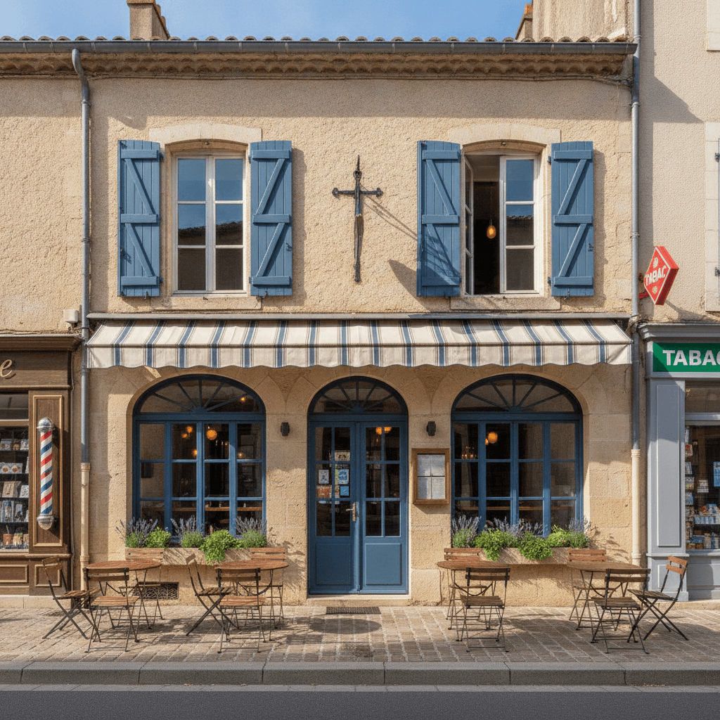 Restaurant 40m² à Sainte-Anastasie-Sur-Issole : terrasse - licence IV - Image 1