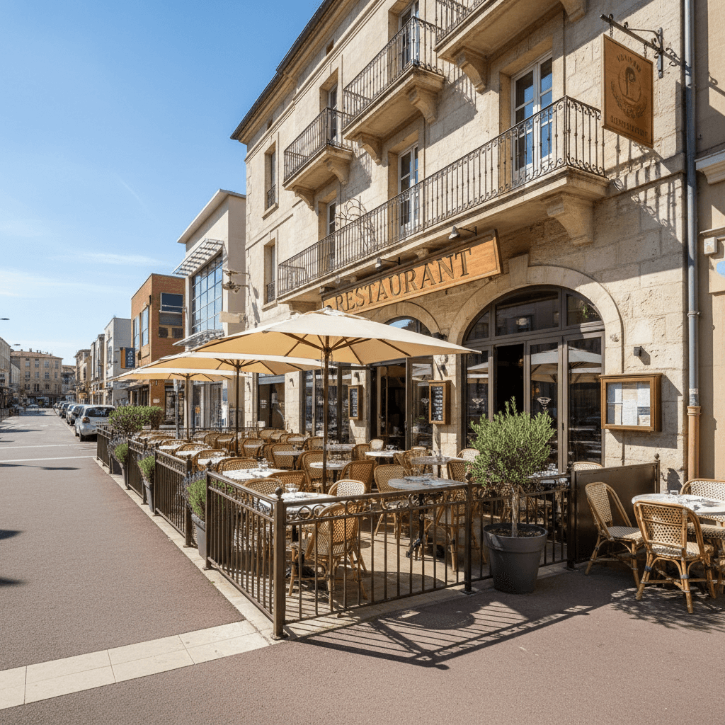 Restaurant 273m² à Nîmes : terrasse - licence IV - Image 1
