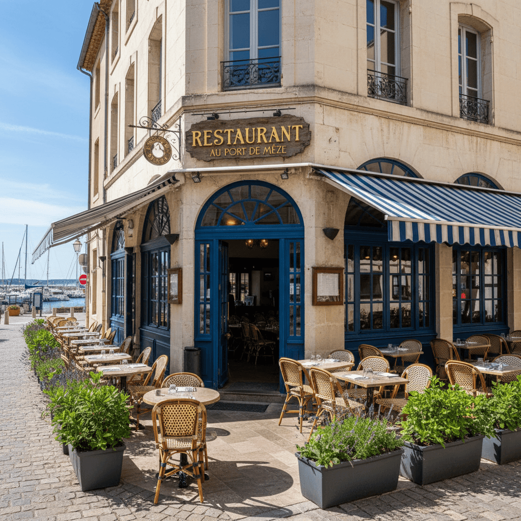 Restaurant 280m² à Mèze : terrasse - extraction - Image 1