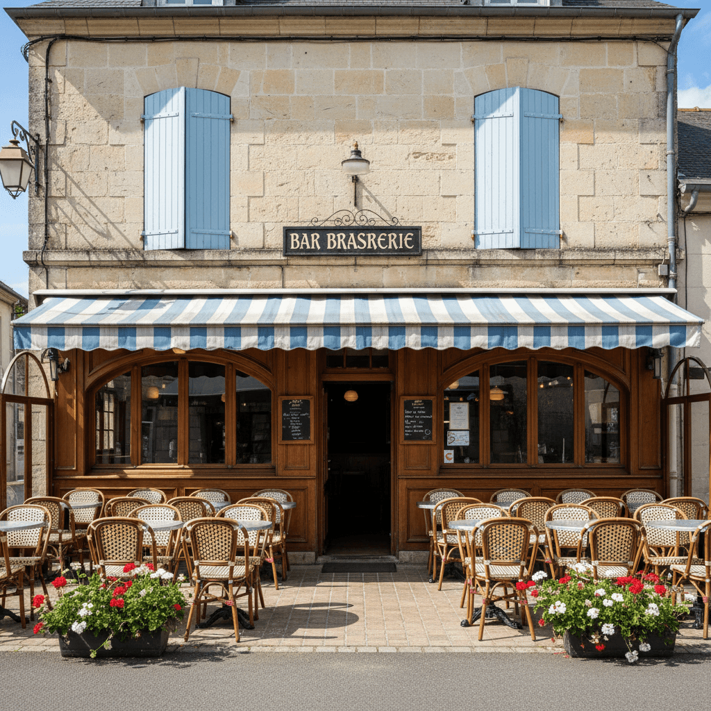 Bar-brasserie 150m² à Bayon-Sur-Gironde : terrasse - licence IV - Image 1
