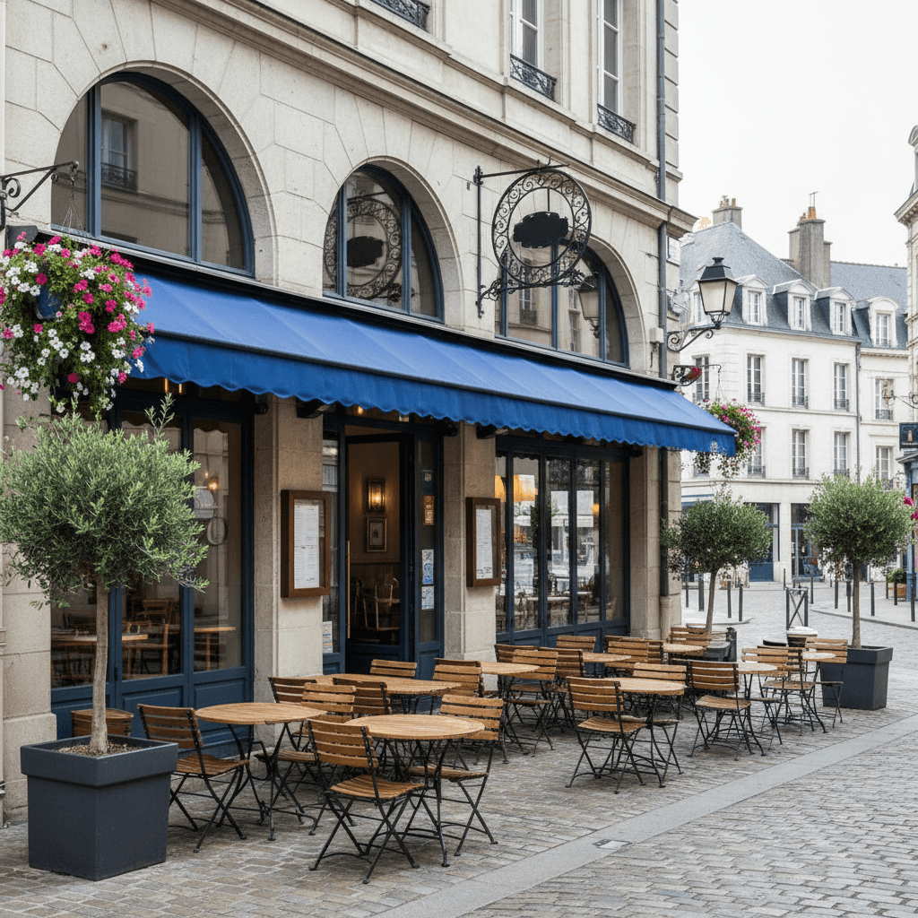 Restaurant 475m² à Rennes : terrasse - licence IV