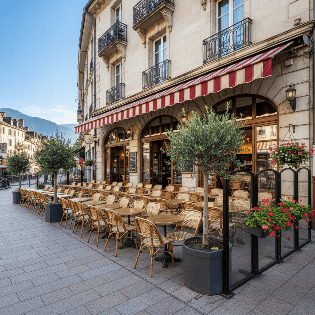 Bar-brasserie 127m² à Annecy : terrasse - licence IV - Image 1