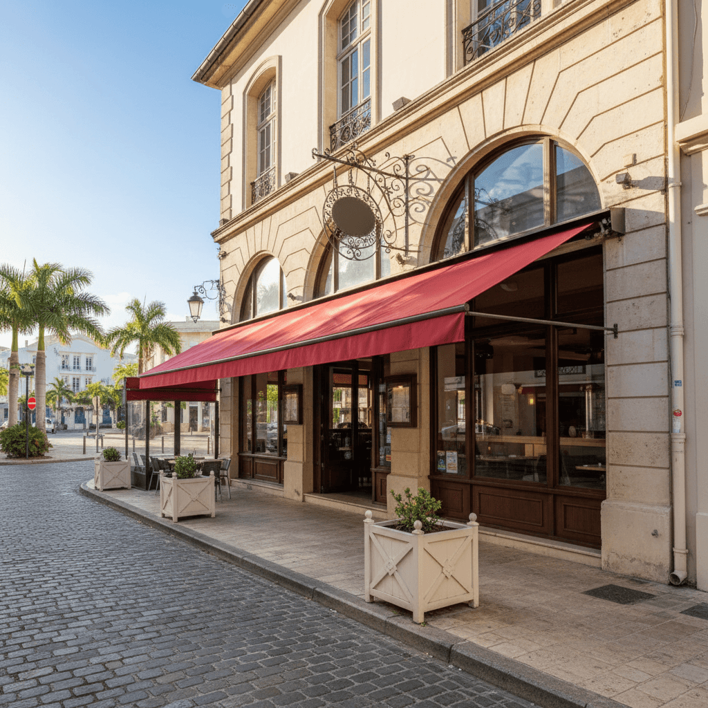 Restaurant 190m² à Fort-De-France : terrasse - extraction