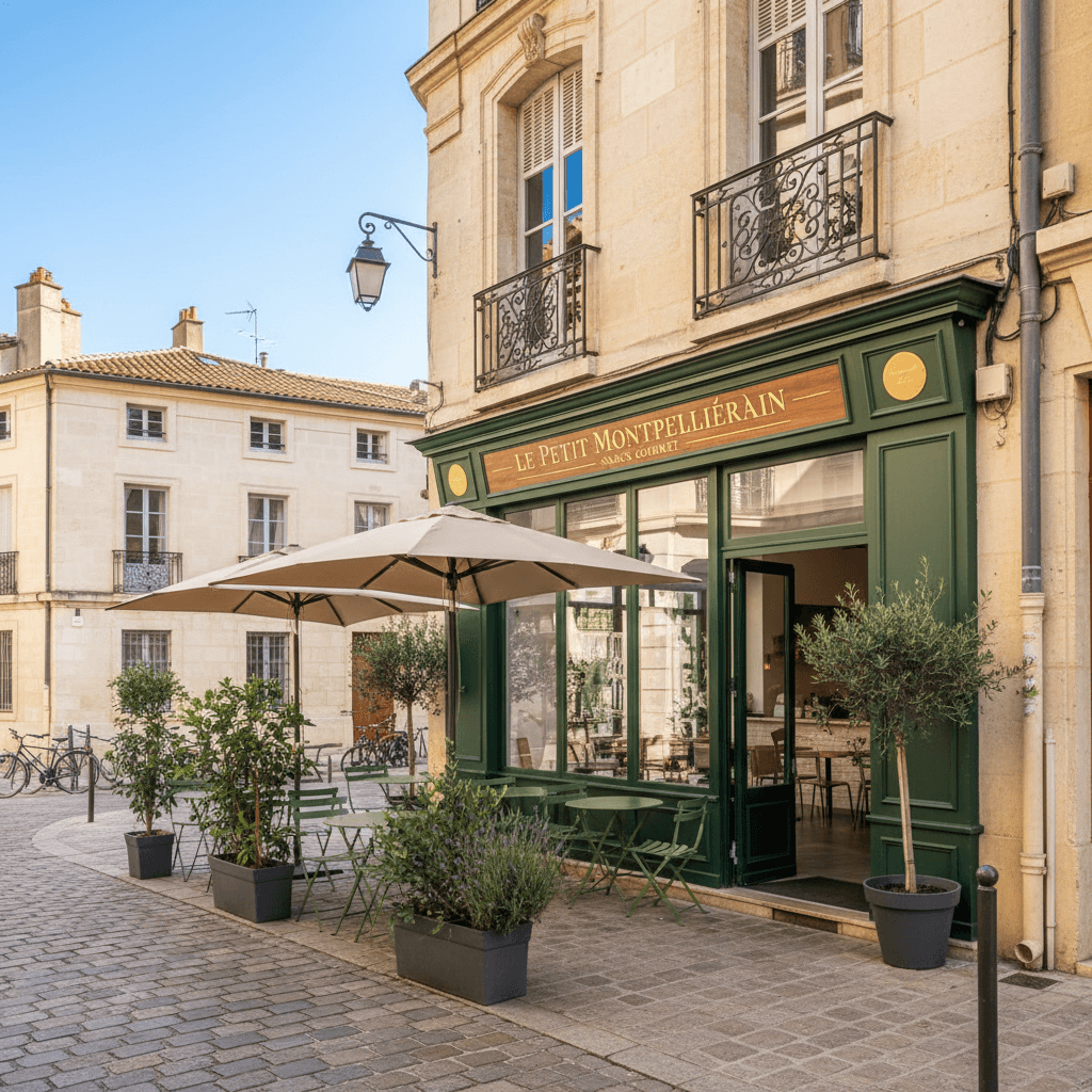 Snack 40m² à Montpellier : terrasse
