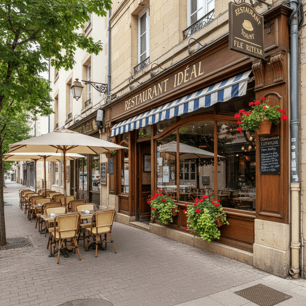 Restaurant à Castres : terrasse - extraction - Image 1