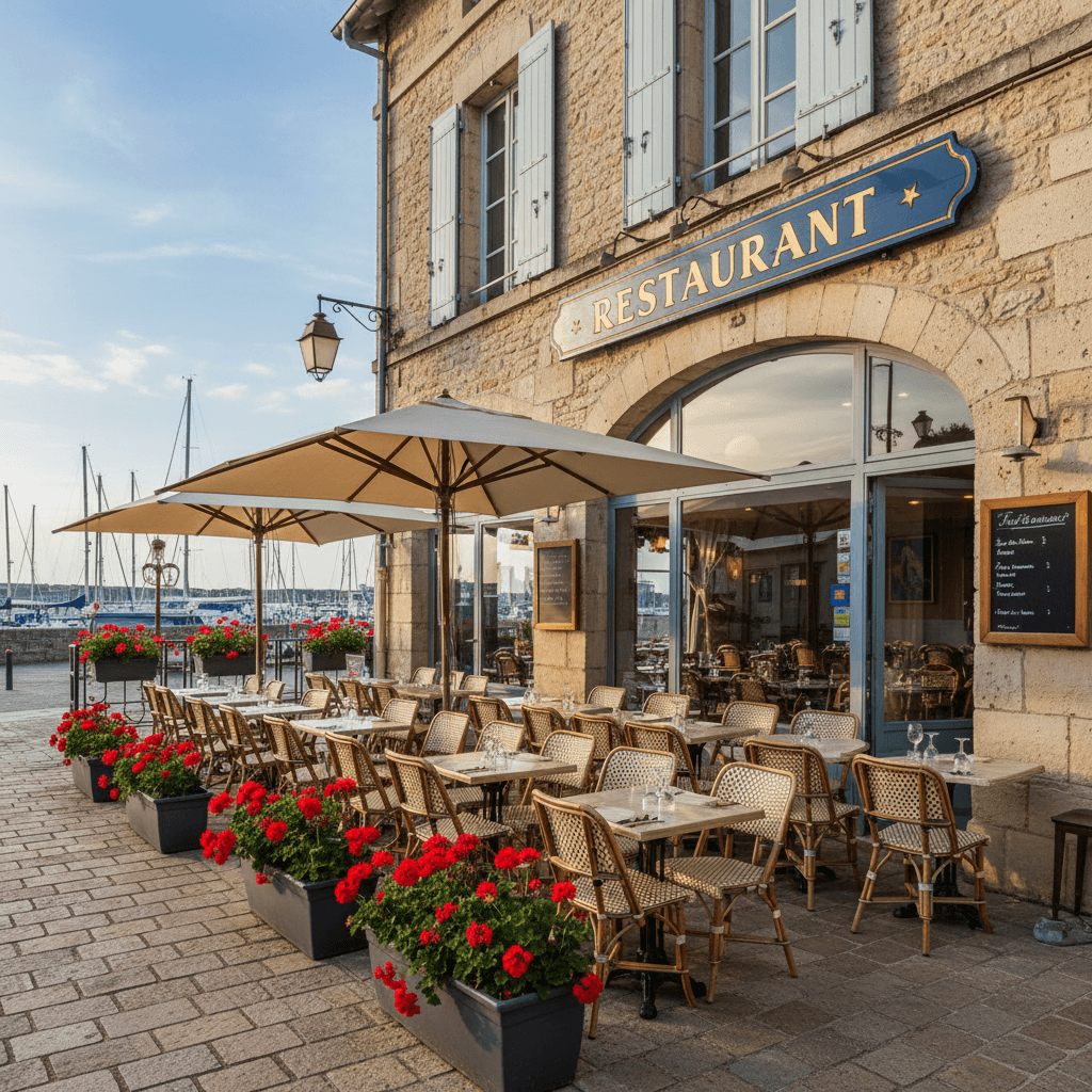 Restaurant 95m² à Rochefort : terrasse - licence IV