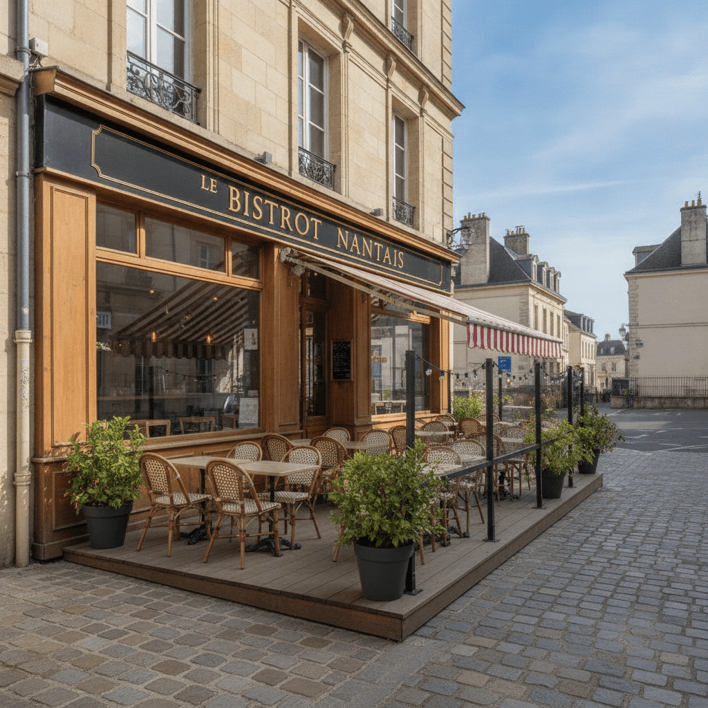 Restaurant à Nantes : terrasse - extraction