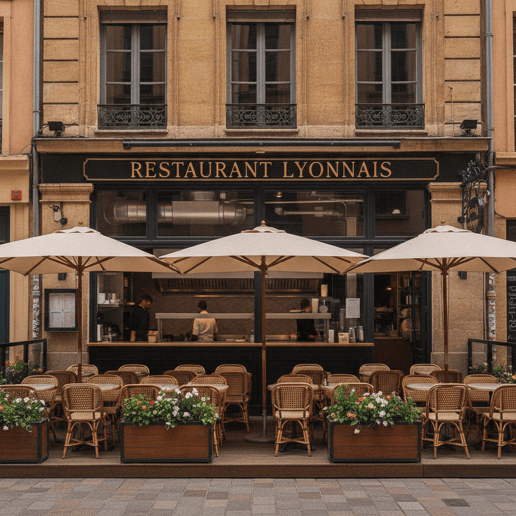 Restaurant 100m² à Lyon : terrasse - extraction