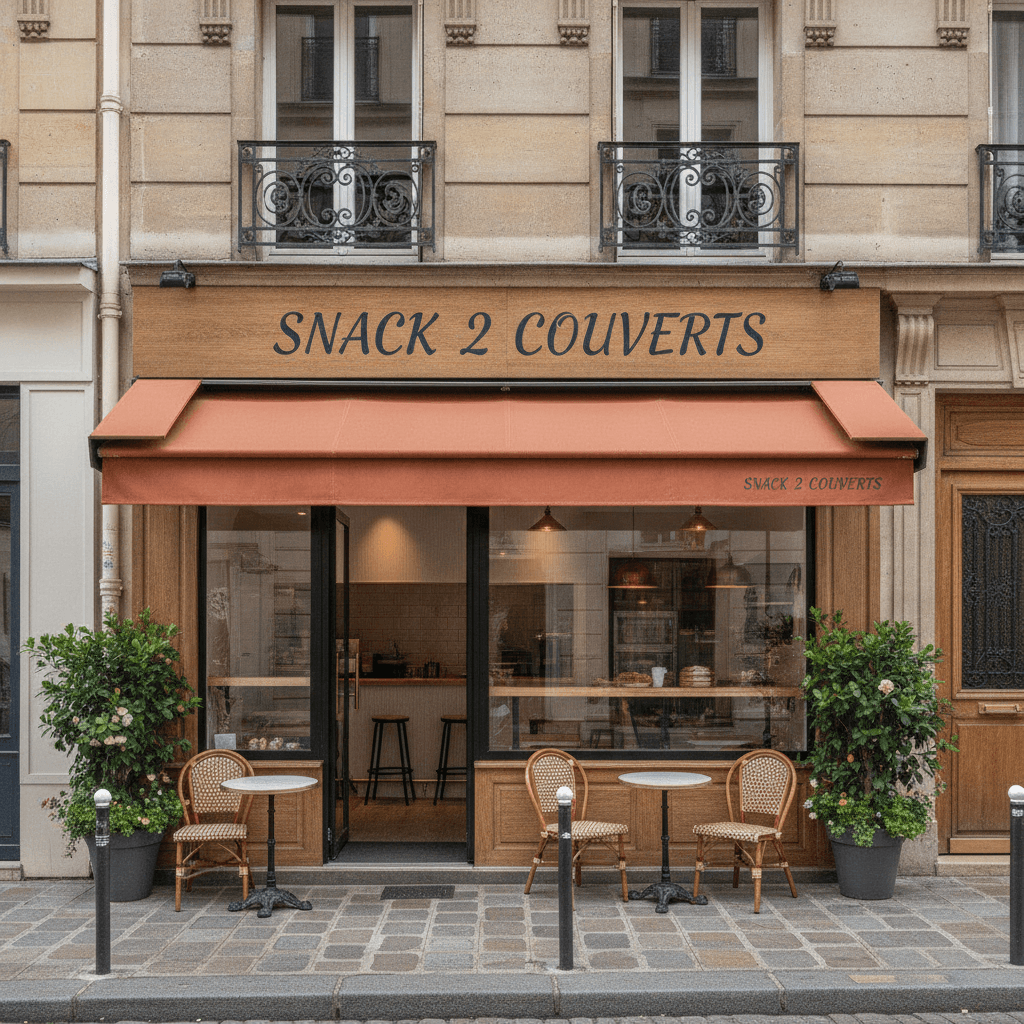 Snack 2 couverts à Paris