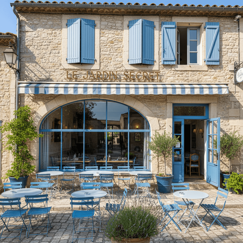 Restaurant à Saint-Rémy-De-Provence : terrasse - extraction - Image 1