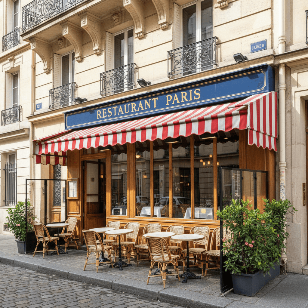 Restaurant 26 couverts à Paris : terrasse - licence IV - Image 1
