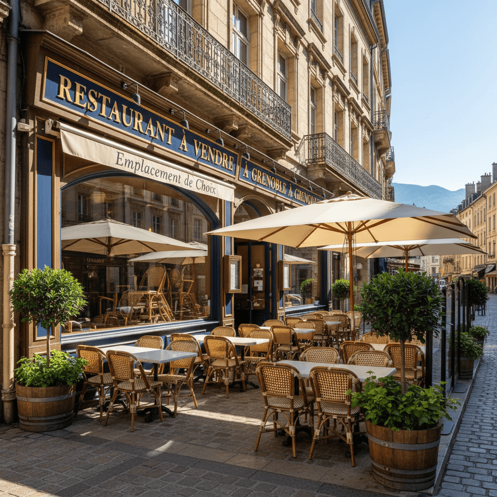 Restaurant 60m² à Grenoble : terrasse - licence IV