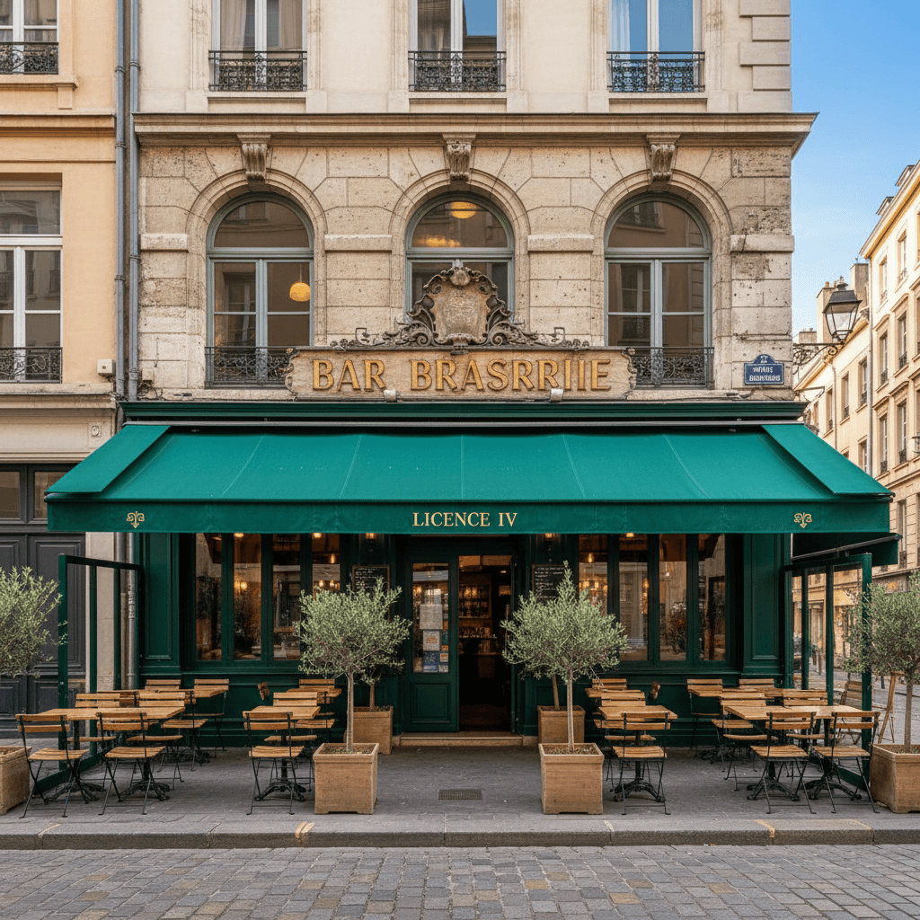 Bar-brasserie à Lyon : terrasse - licence IV