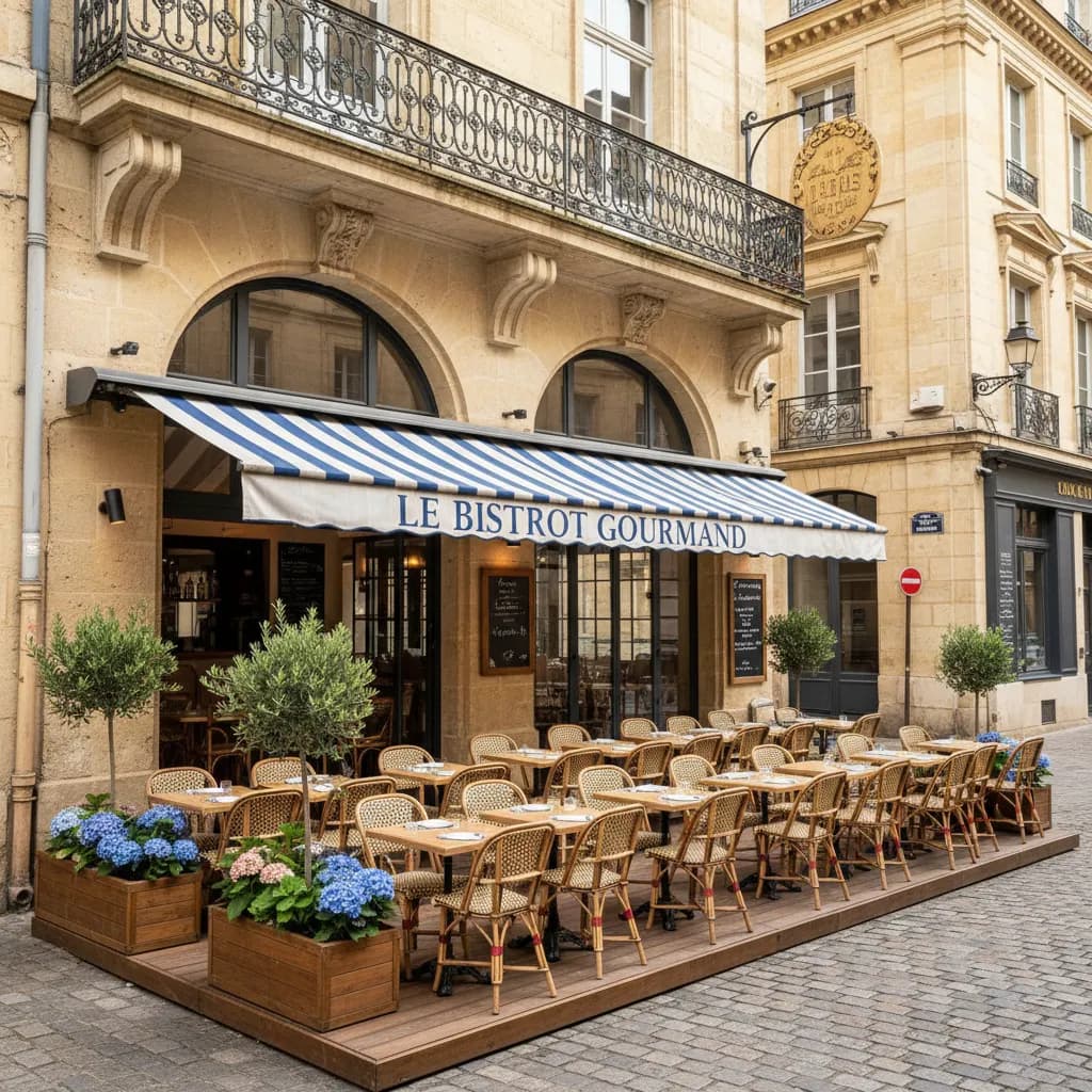 Restaurant 42m² à Bordeaux : terrasse - Image 1