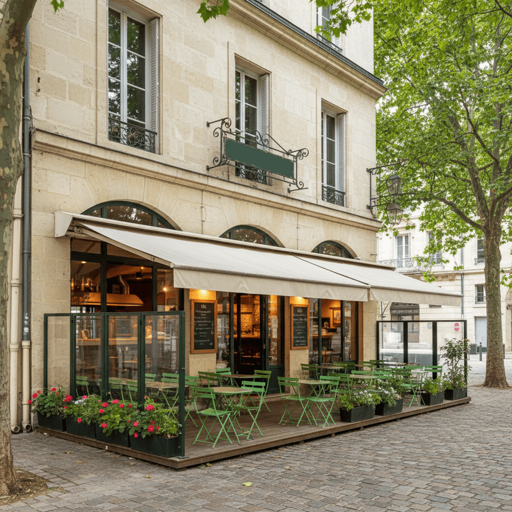 Restaurant 100m² à Nantes : terrasse - extraction - Image 1