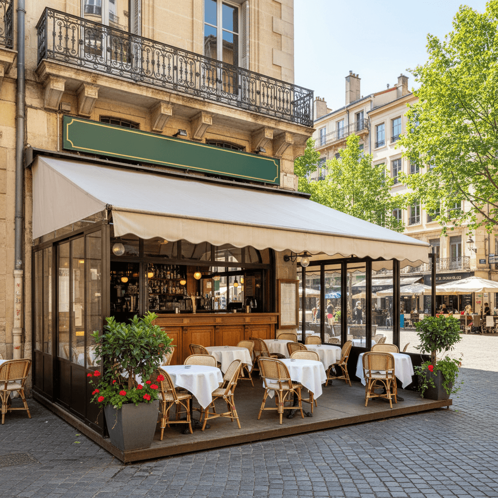 Bar-brasserie à Lyon : terrasse - licence IV