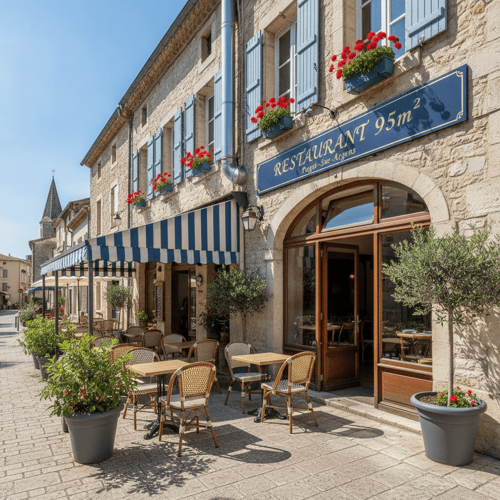 Restaurant 95m² à Puget-Sur-Argens : terrasse - extraction - Image 1