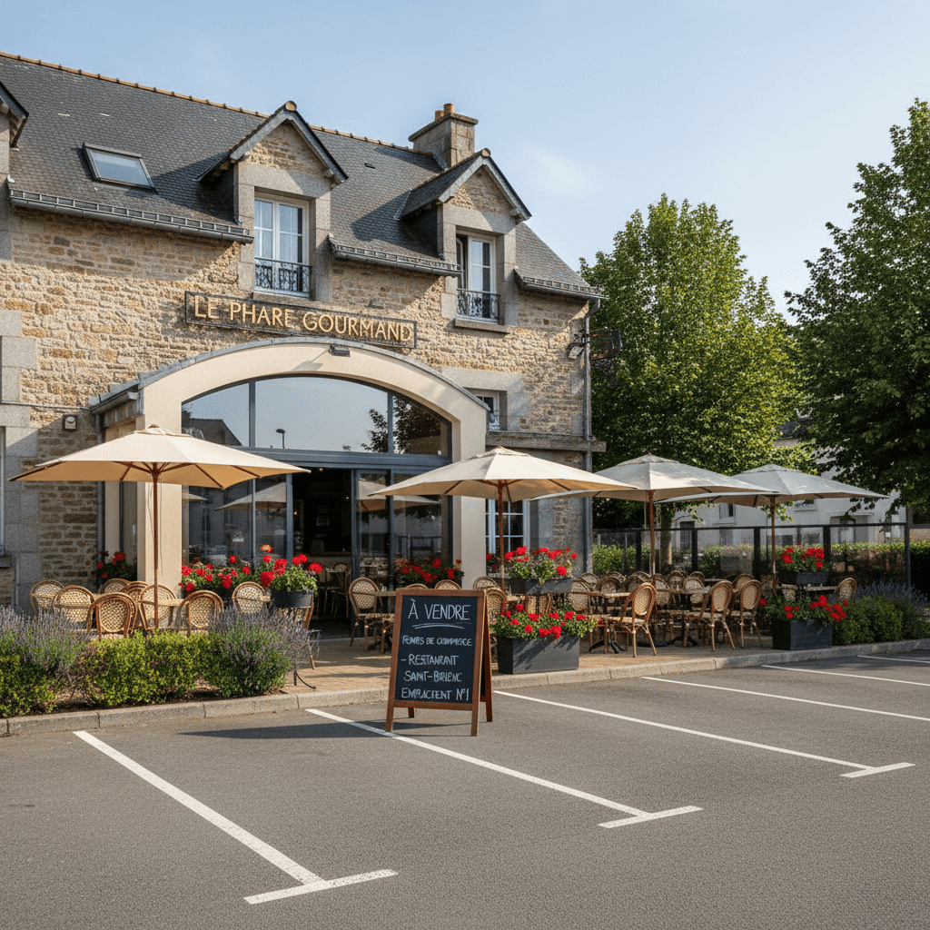 Restaurant à Saint-Brieuc : terrasse - extraction - Image 1