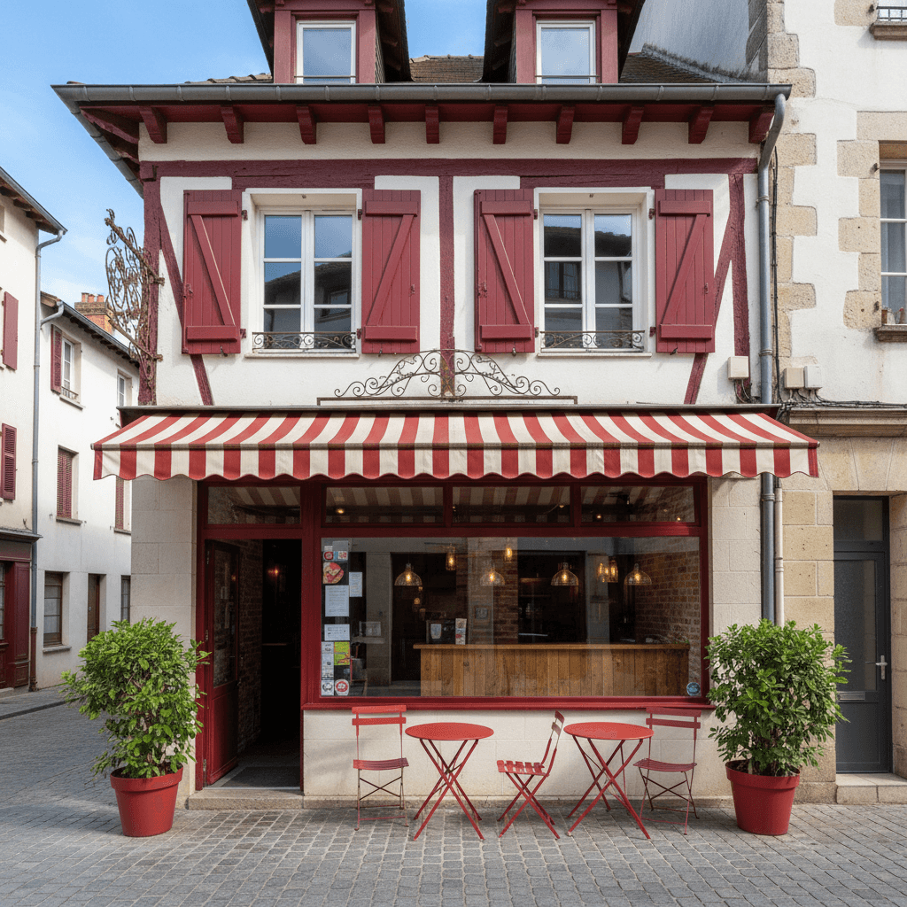 Fast-food à Bayonne : terrasse - extraction - Image 1