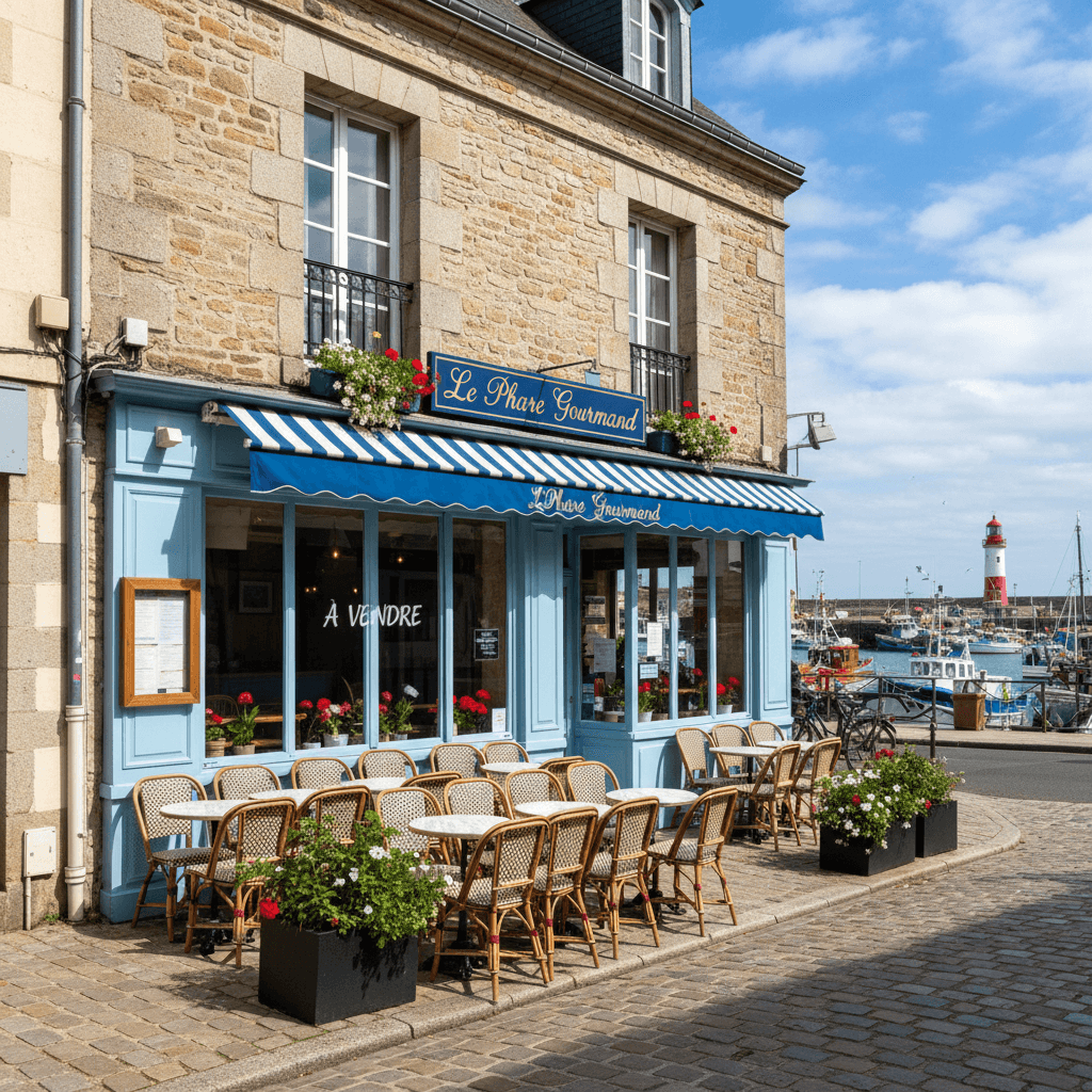 Restaurant à Cherbourg-En-Cotentin : terrasse - extraction - Image 1