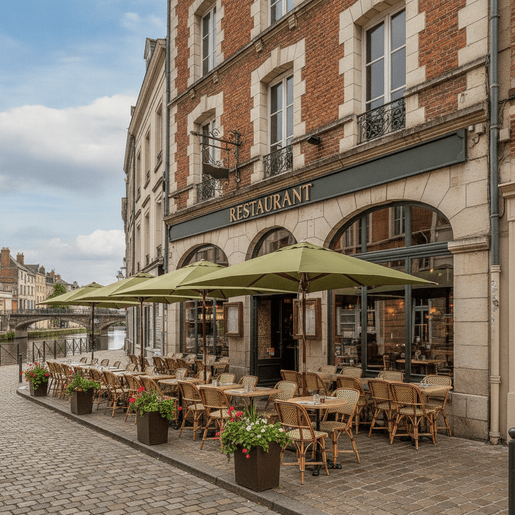 Restaurant 300m² à Amiens : terrasse - licence IV - Image 1