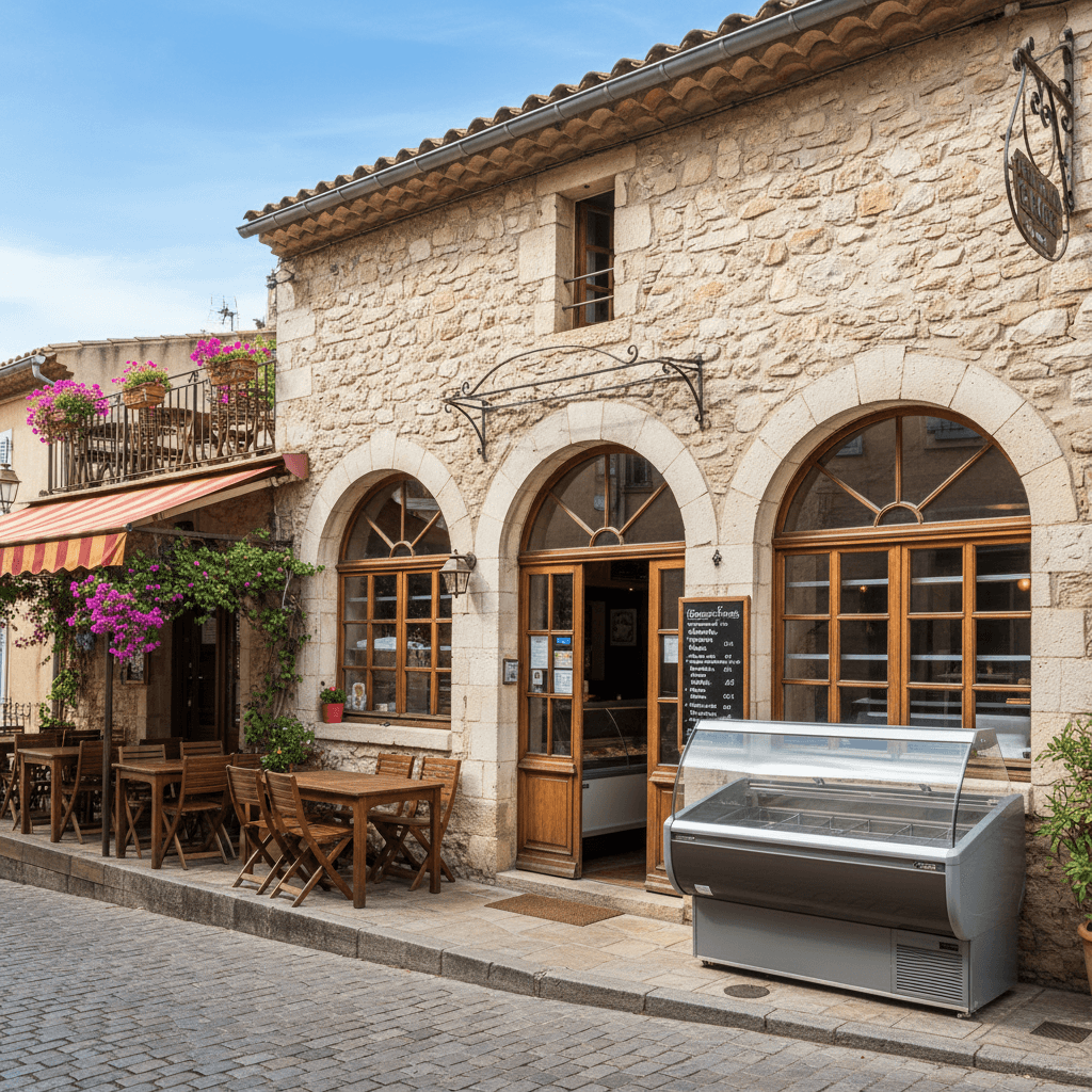 Snack 150m² à Saint-Paul-De-Vence : terrasse - extraction - Image 1