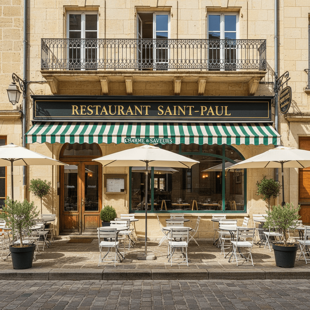 Restaurant à Saint-Paul-Trois-Châteaux : terrasse - licence IV - Image 1