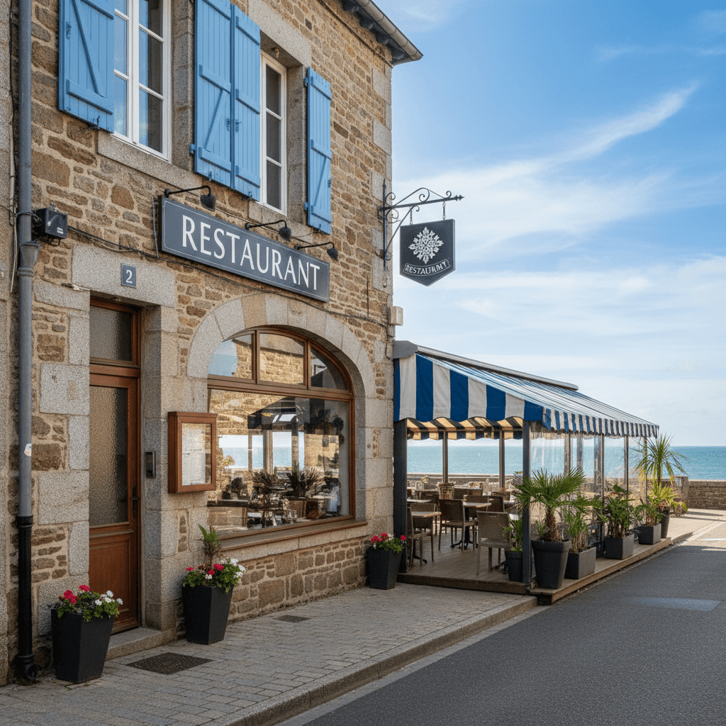 Restaurant à Saint-Brieuc : terrasse - licence IV - Image 1
