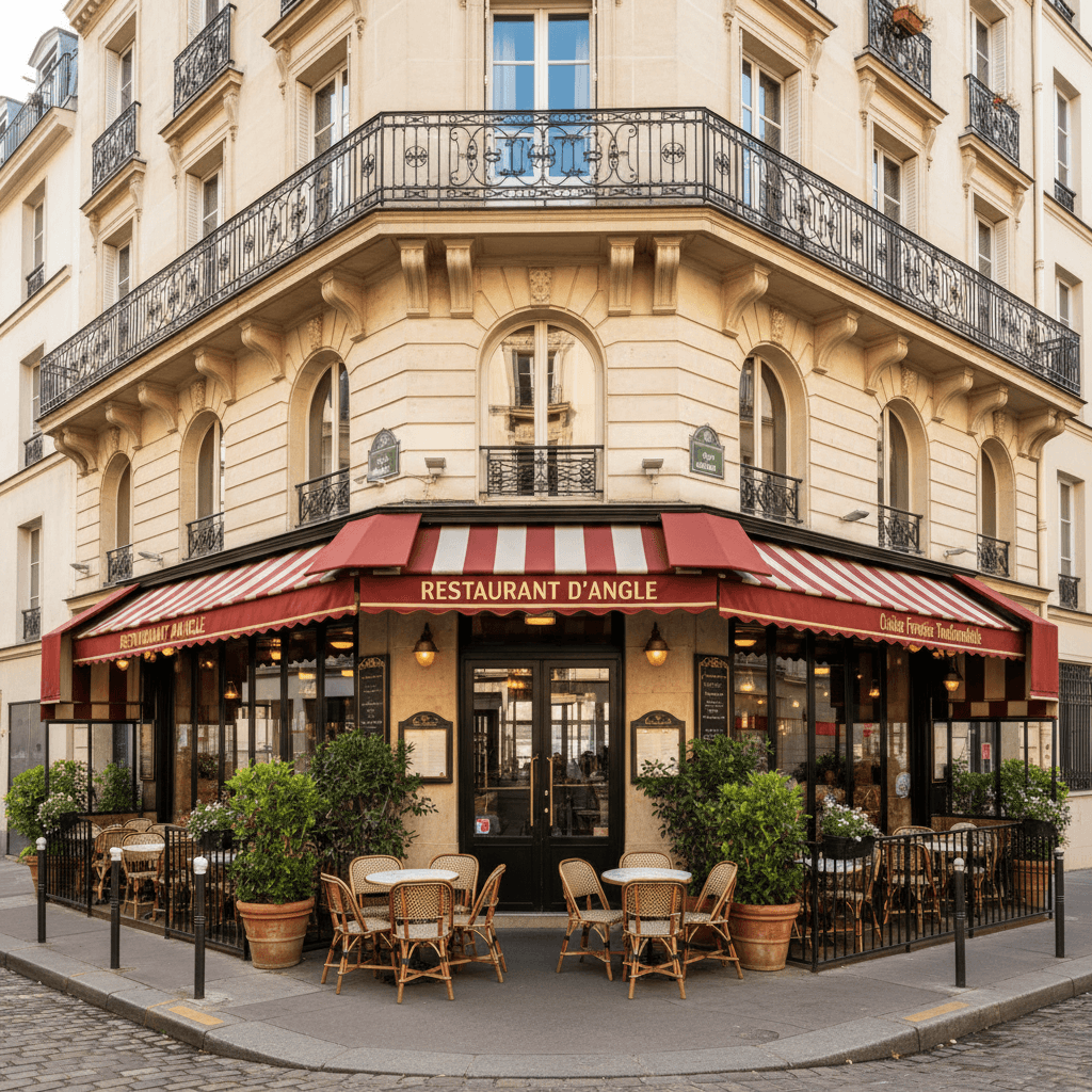 Restaurant d'angle au cœur du Marais