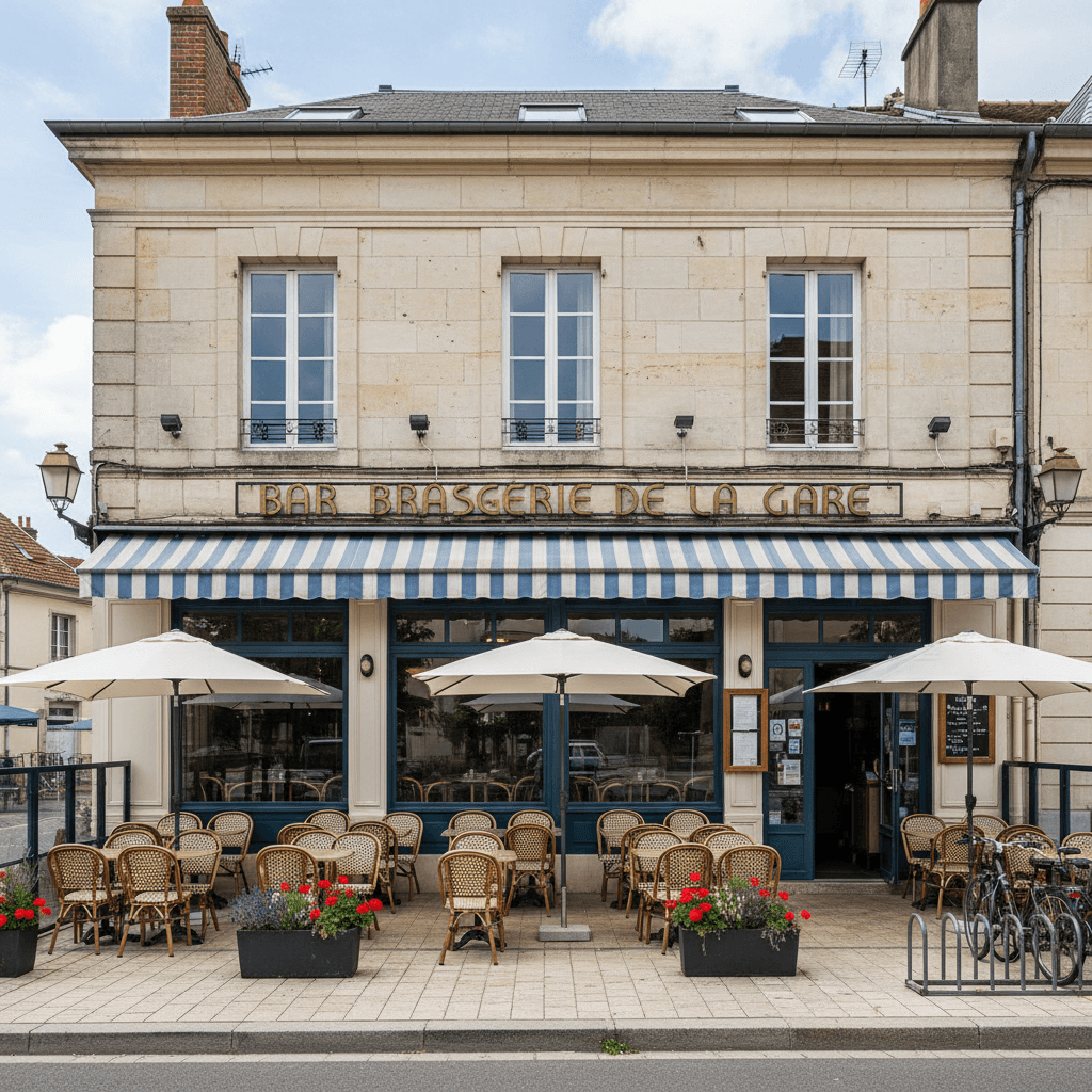 Bar-brasserie 350m² à Lissieu : terrasse - licence IV