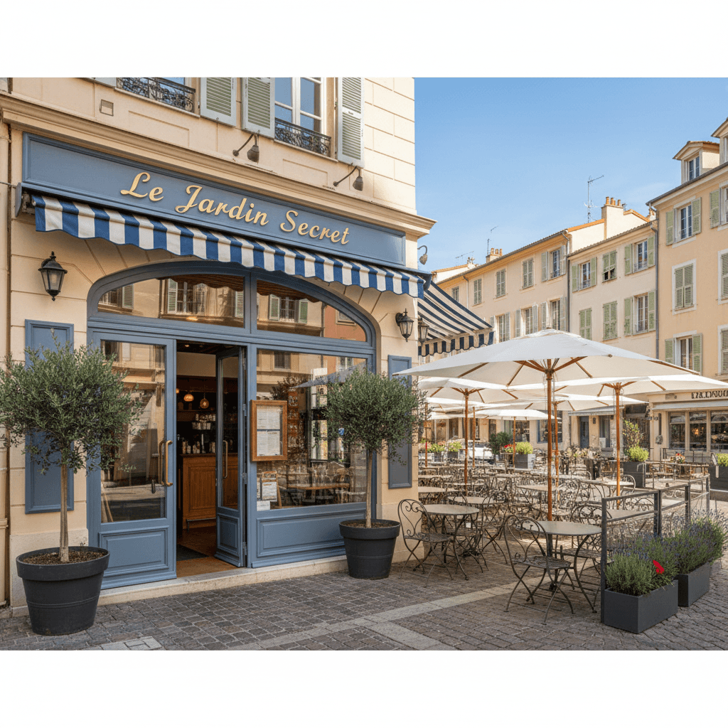 Restaurant 77m² à Nice : terrasse - licence IV