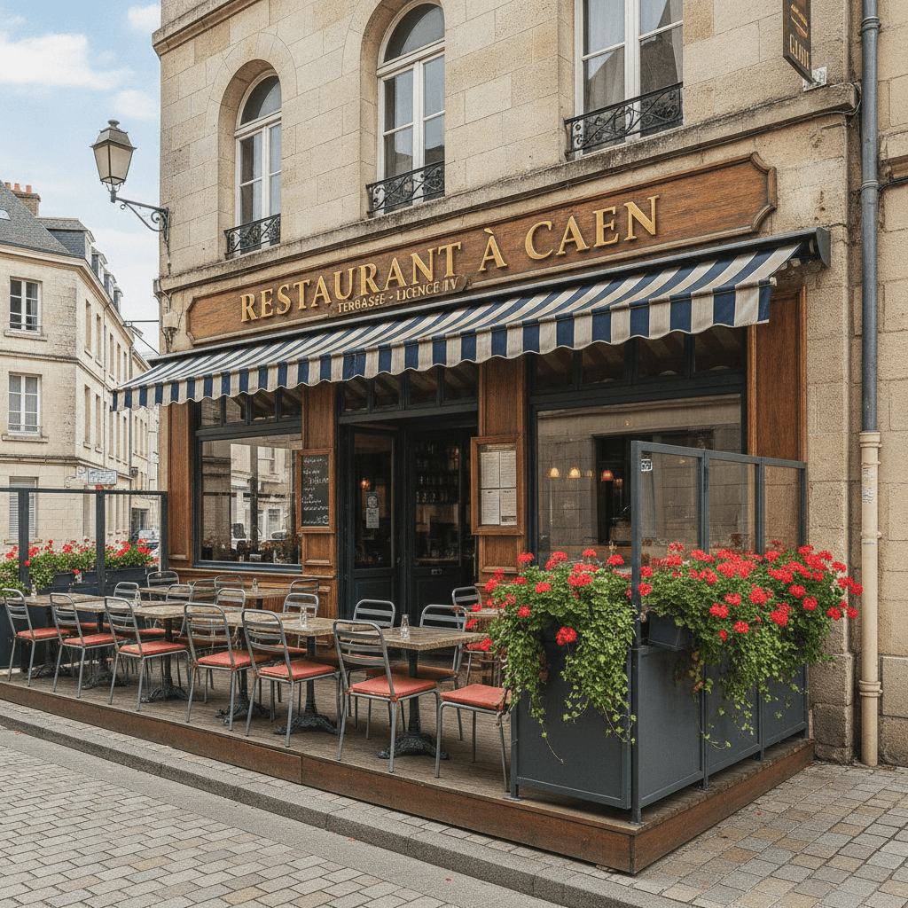Restaurant à Caen : terrasse - licence IV - Image 1