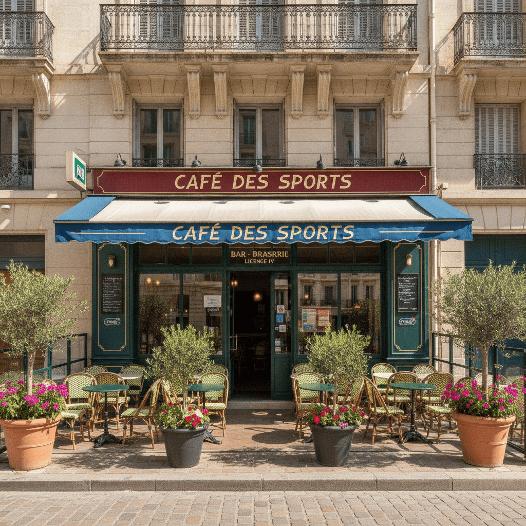 Bar-brasserie 108m² à Marseille : terrasse - licence IV