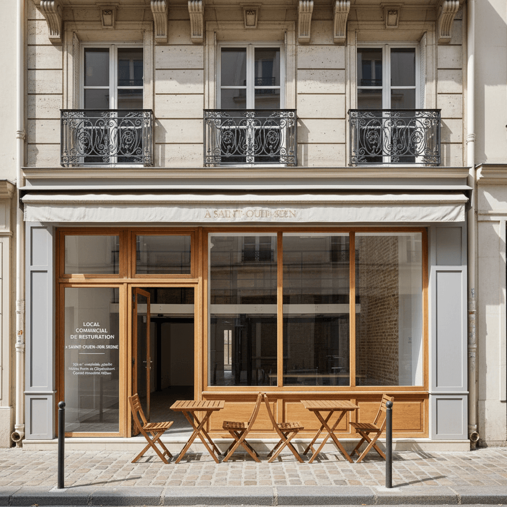 Murs et fonds 180m² à Saint-Ouen-sur-Seine : extraction - Image 1