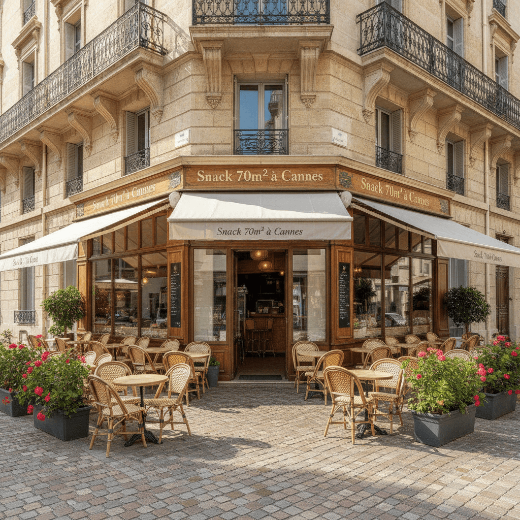 Snack 70m² à Cannes : terrasse - licence IV - Image 1