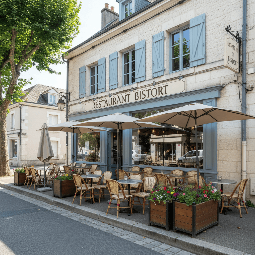 Restaurant à Parthenay : terrasse - licence IV - Image 1