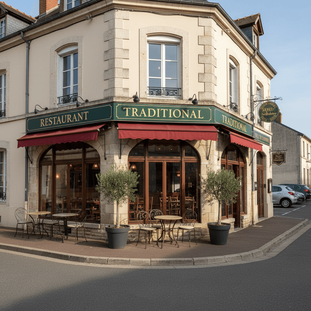 Restaurant 580m² à La Roche-Sur-Yon : terrasse - licence IV - Image 1
