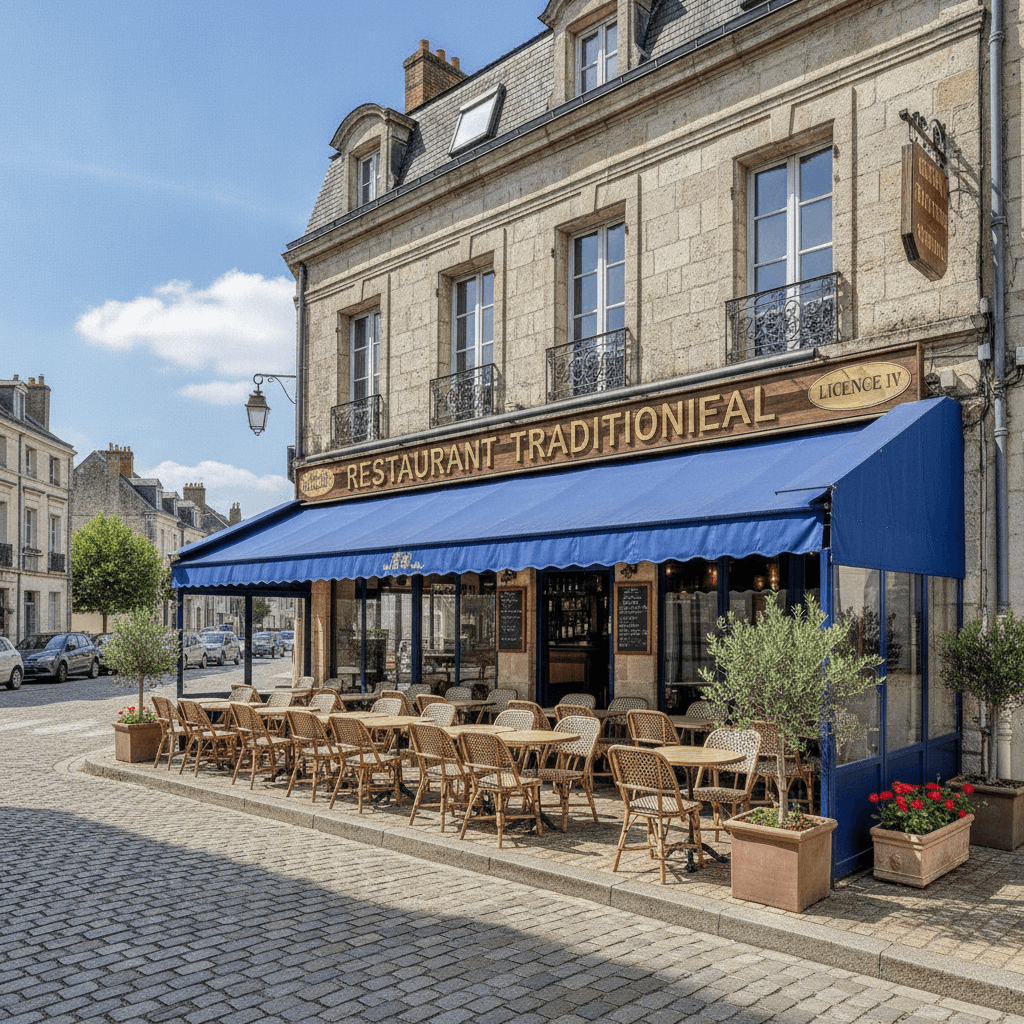Restaurant à Libourne : terrasse - licence IV - Image 1