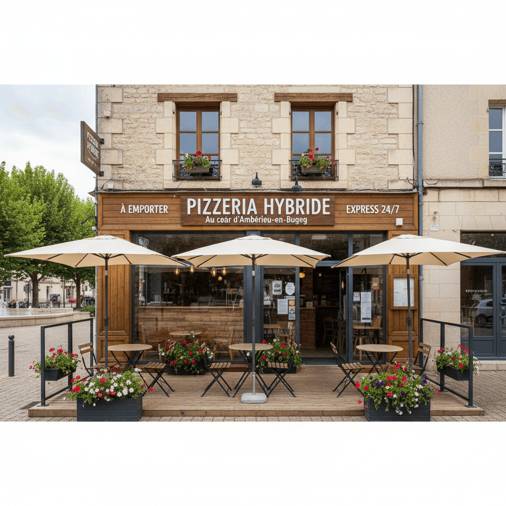 Fast-food 140m² à Ambérieu-En-Bugey : terrasse - licence IV - Image 1