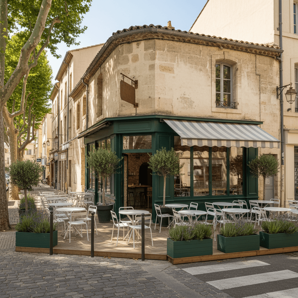 Fast-food 55m² à Aix-En-Provence : terrasse - extraction - Image 1