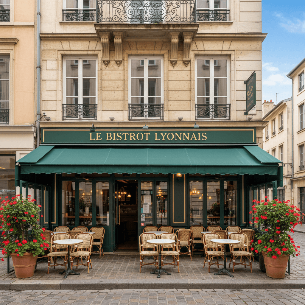 Restaurant 46m² à Lyon : terrasse - extraction