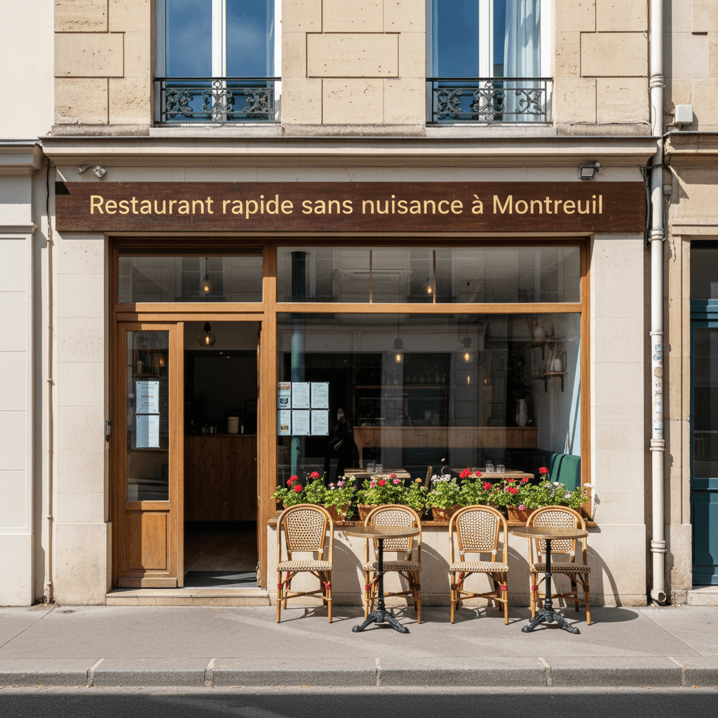 Restaurant rapide sans nuisance à Montreuil - Image 1